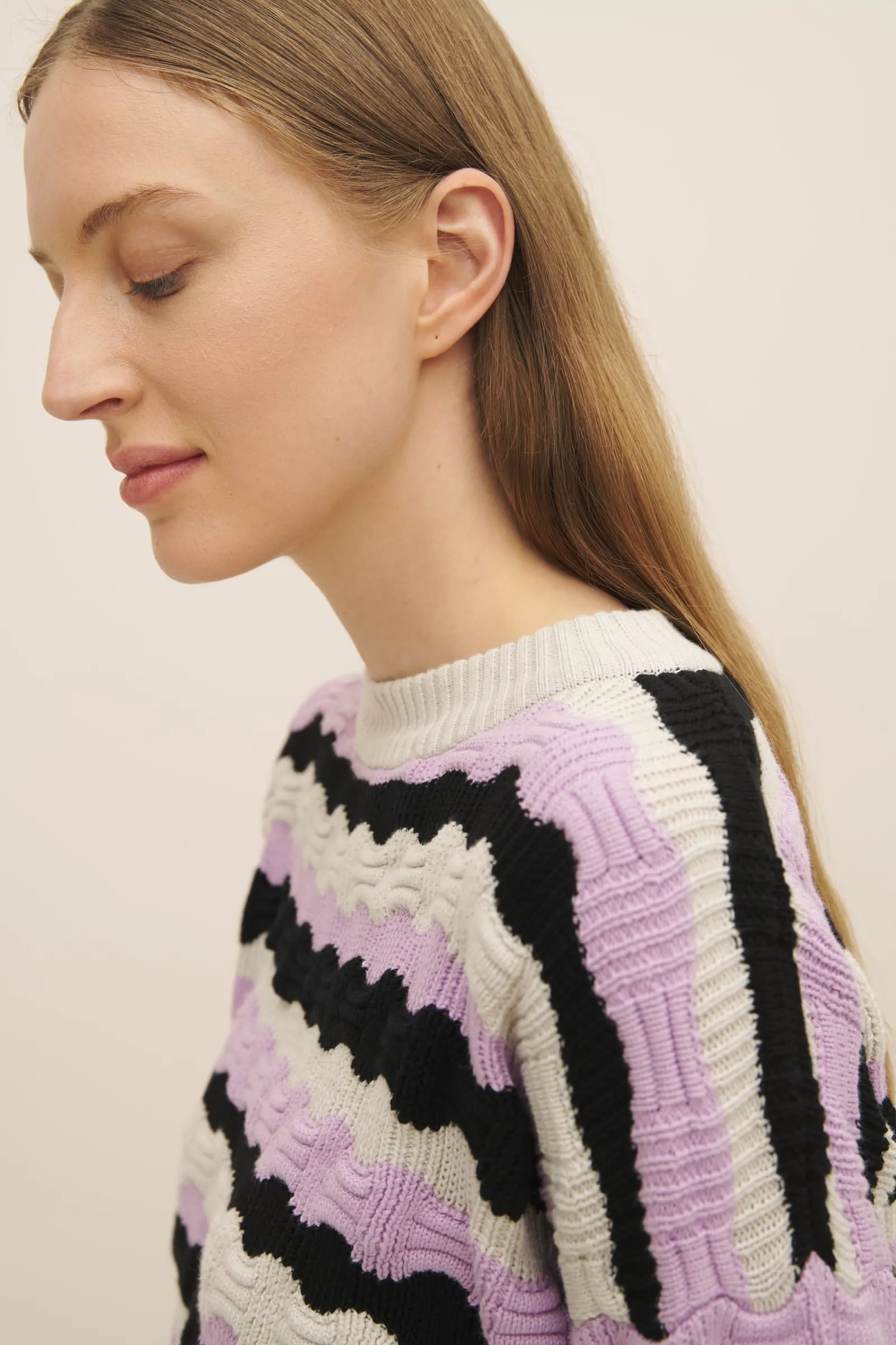 Memphis Jumper - Lilac Stripe