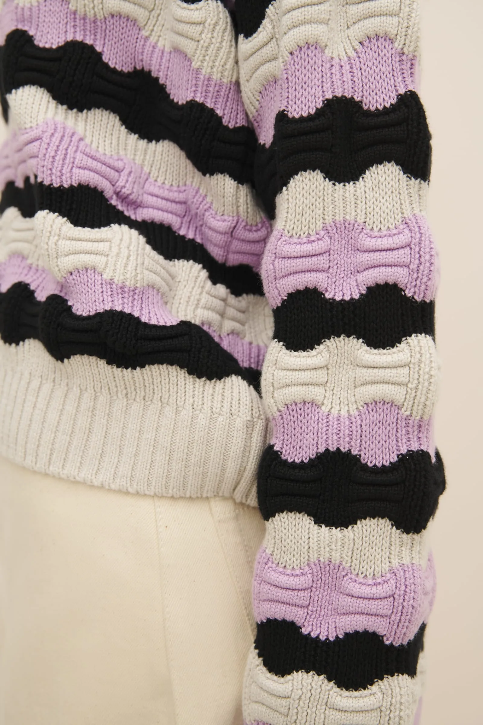 Memphis Jumper - Lilac Stripe