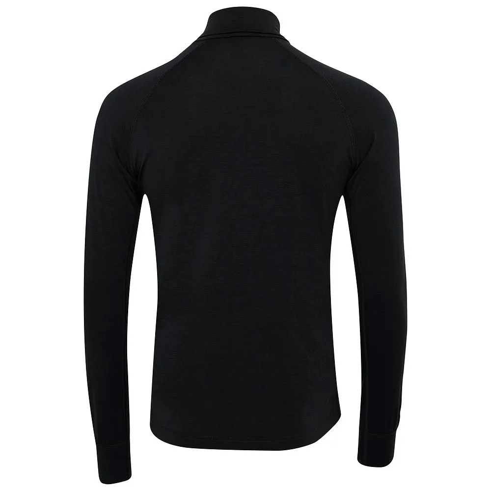 Mens 160 Merino Active Roll Neck (Black)