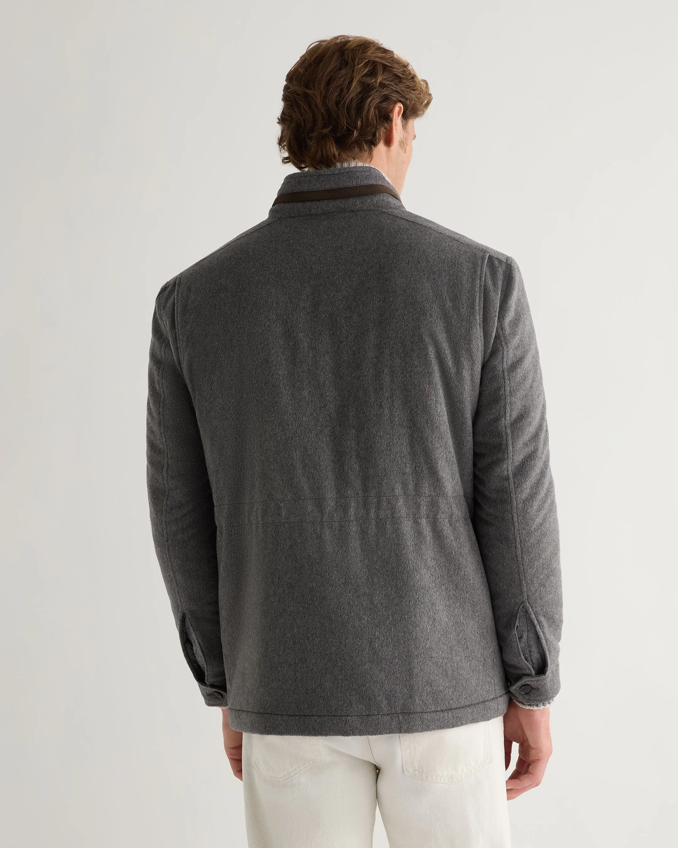 Men's Hampton Cashmere Jacket Grey