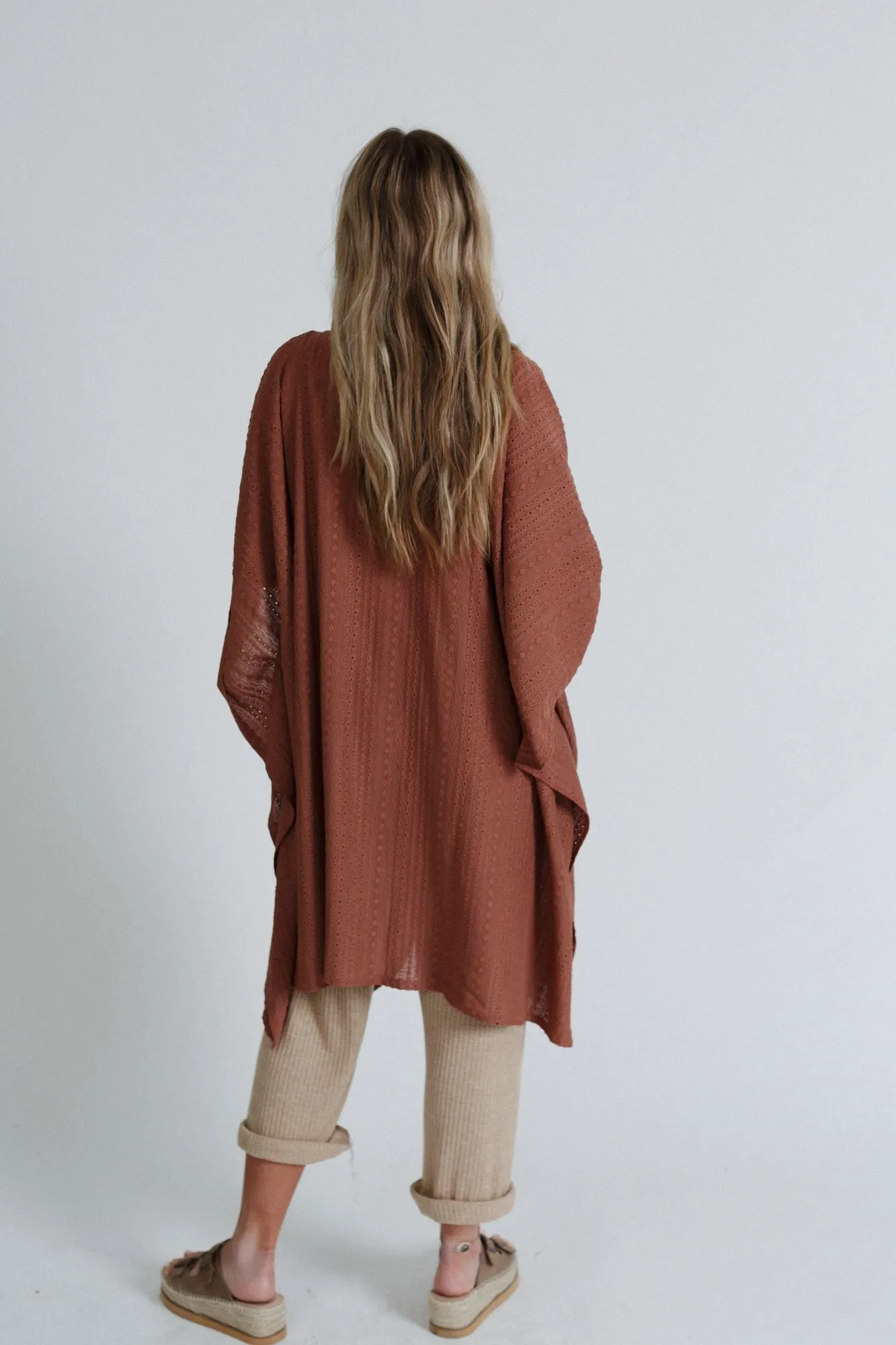 Mystic Meadow Kimono - Brown Sierra