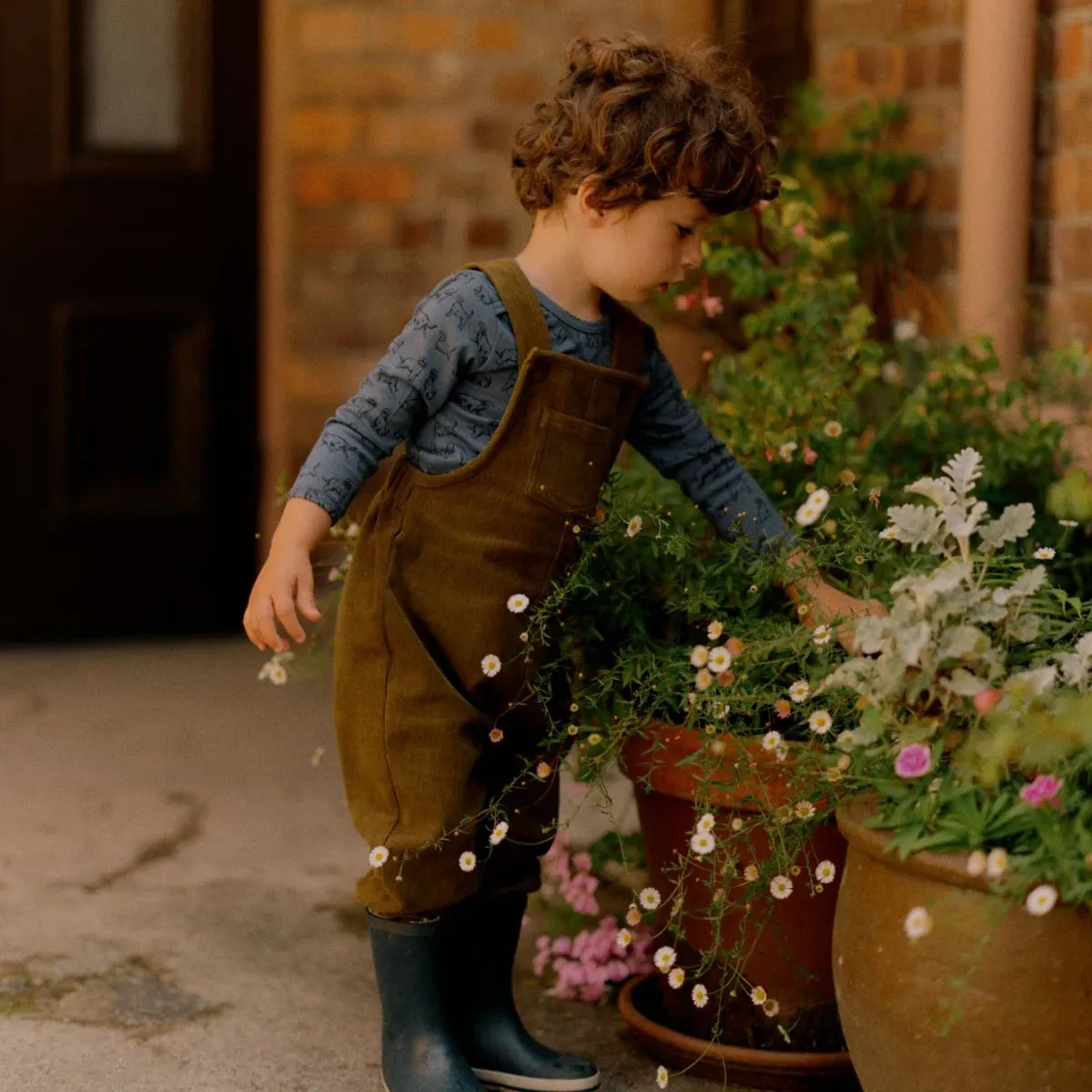 NATURE BABY TIPPER OVERALLS HERB