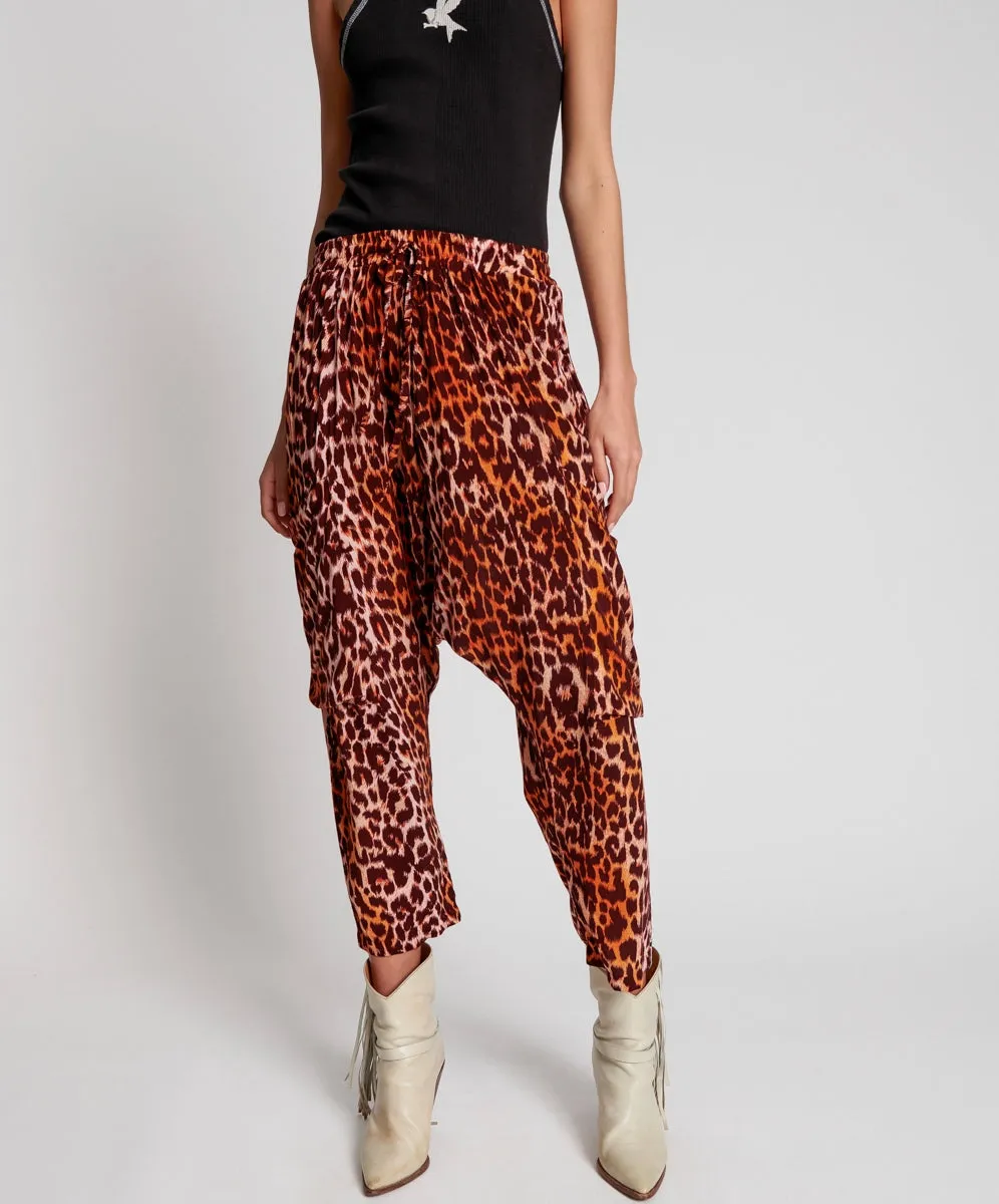 OneTeaspoon WOMENS POLYNESIAN ANIMAL HAREM PANT - ANIMAL PRINT