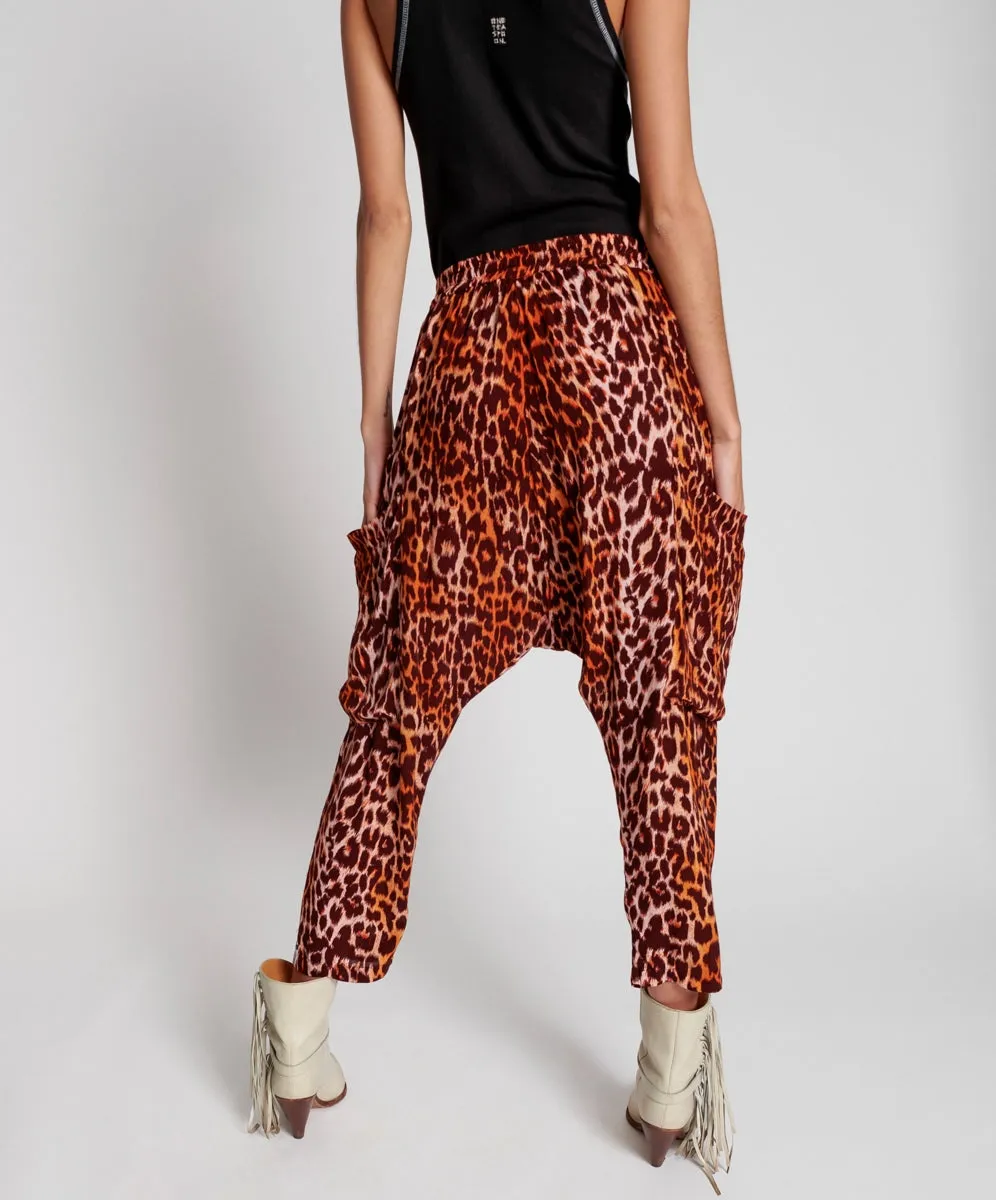 OneTeaspoon WOMENS POLYNESIAN ANIMAL HAREM PANT - ANIMAL PRINT