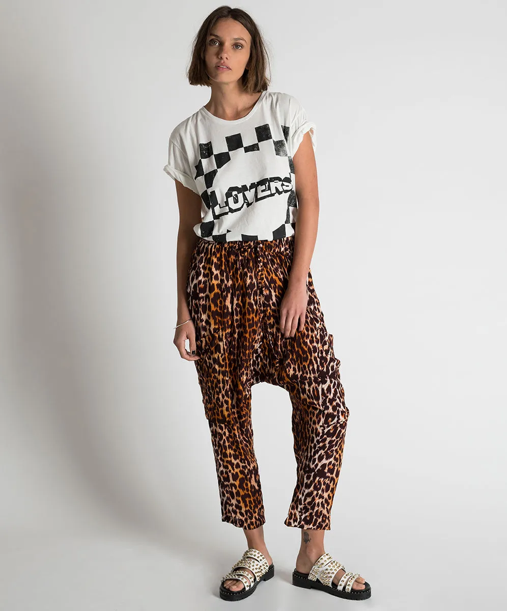 OneTeaspoon WOMENS POLYNESIAN ANIMAL HAREM PANT - ANIMAL PRINT