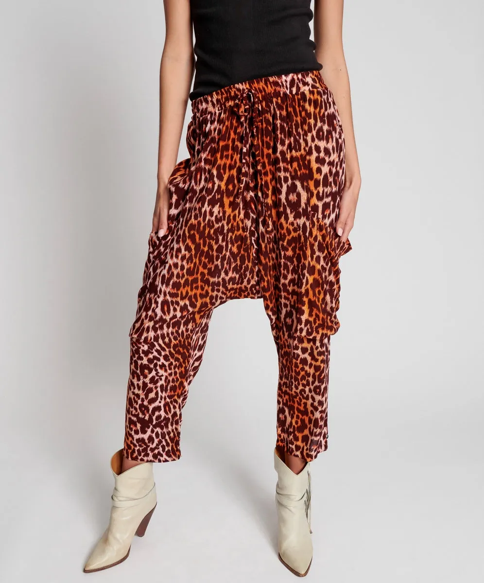 OneTeaspoon WOMENS POLYNESIAN ANIMAL HAREM PANT - ANIMAL PRINT