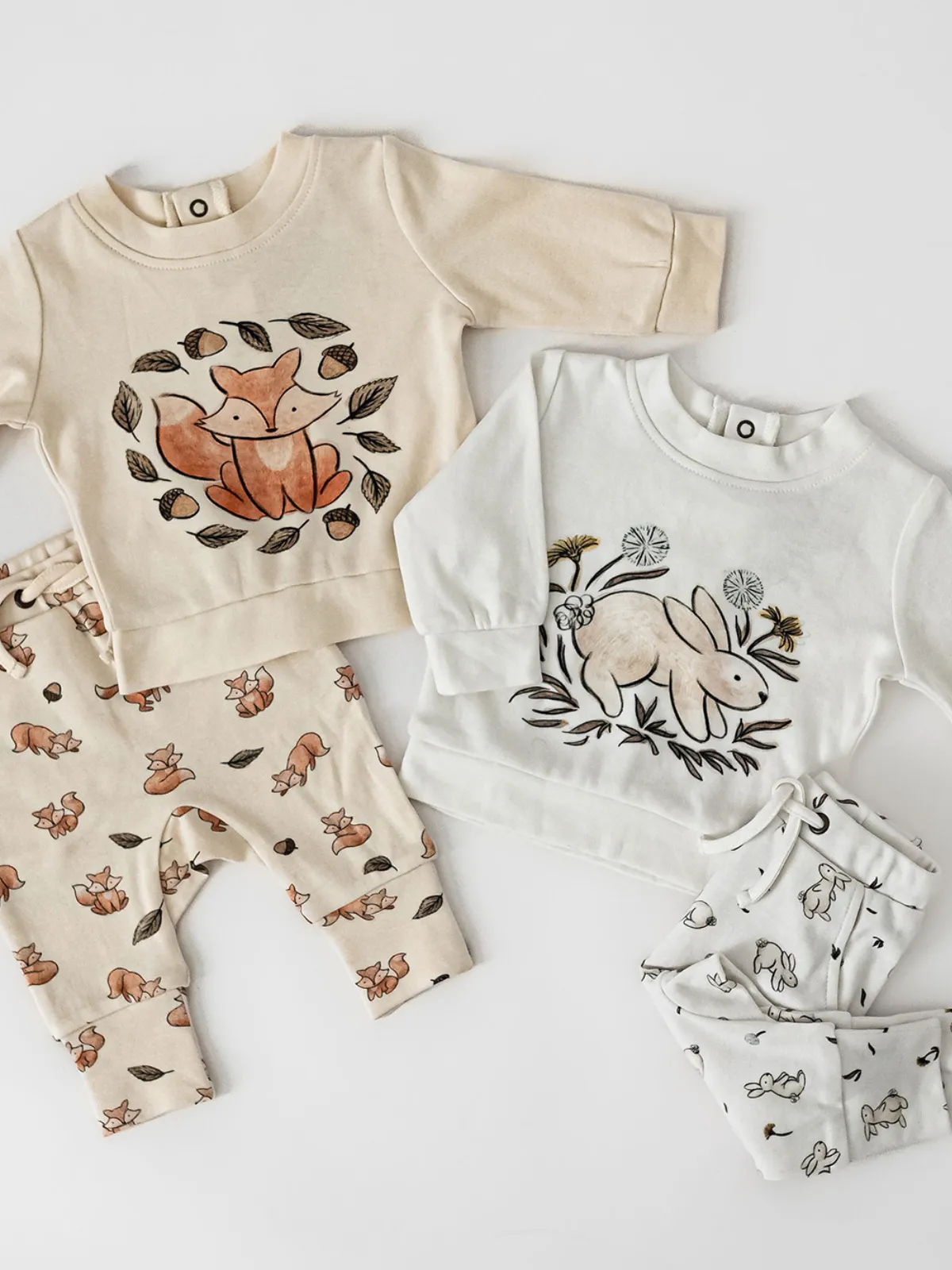 Organic Sweatshirt & Jogger Set, Foxy