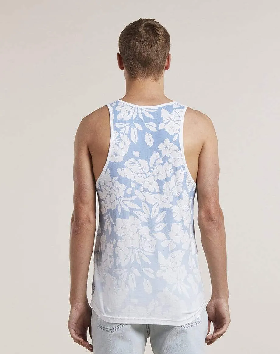 Orvar Printed Mens Vest | Blue