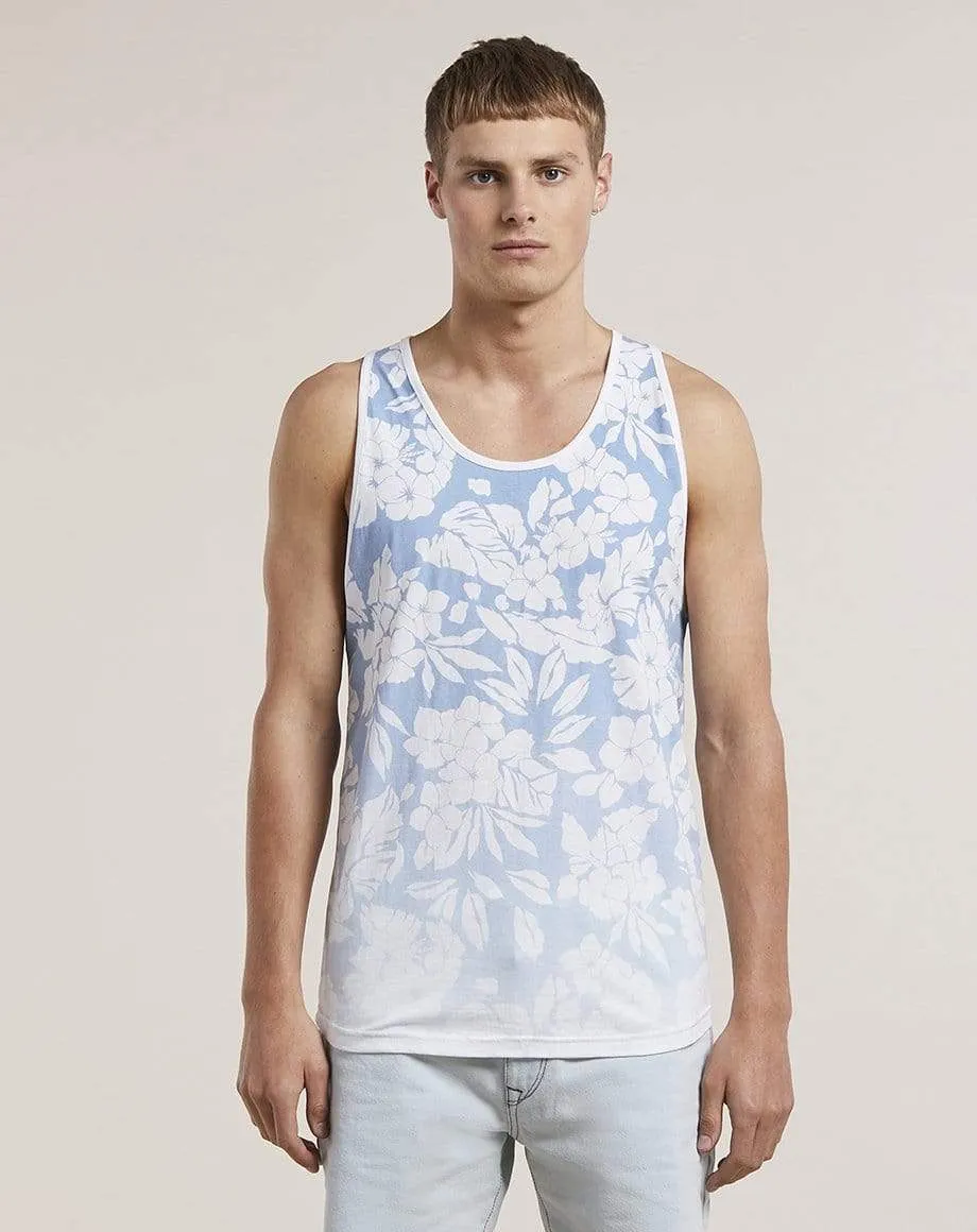 Orvar Printed Mens Vest | Blue