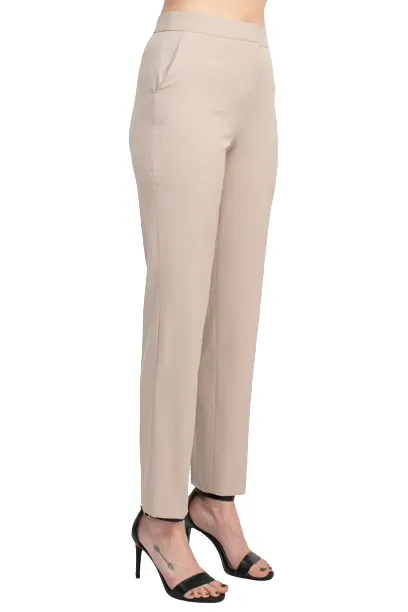 Philosophy Banded Waist Button Hook & Zipper Closure Side Pockets Viscose Blend Pant