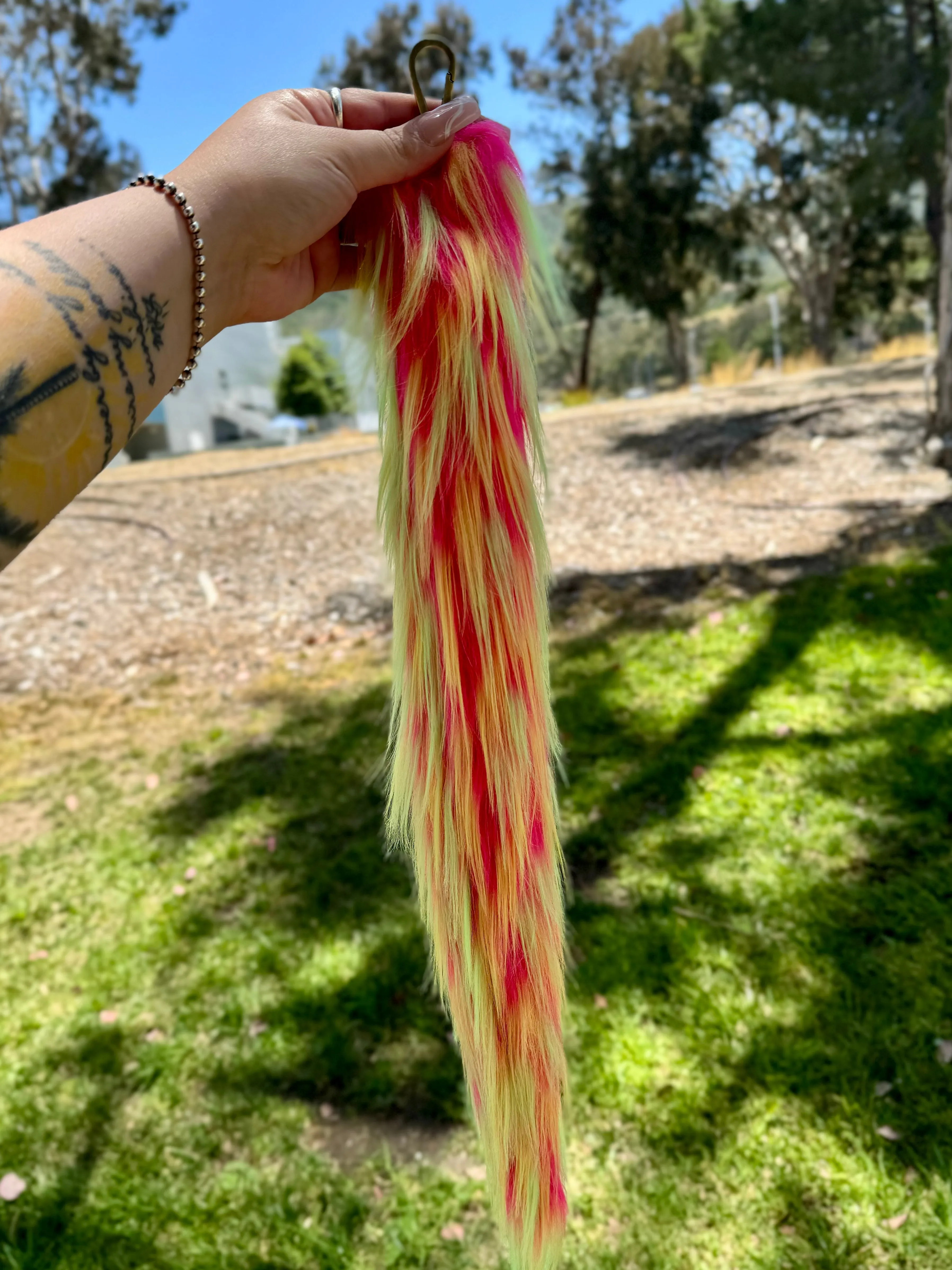 Pink & Yellow Spike Tail