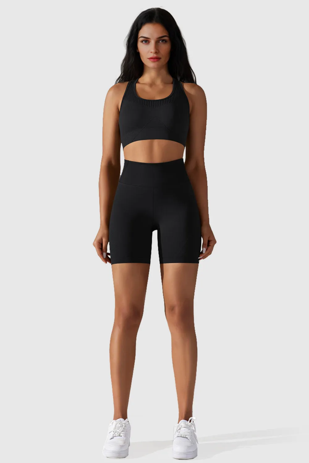 Seamless Sports Bra with Removable Pads