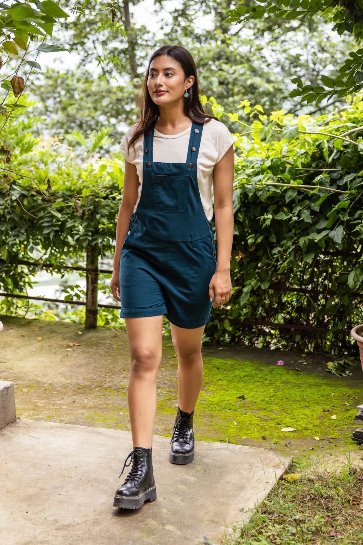 Short Traveller Overalls - Turquoise