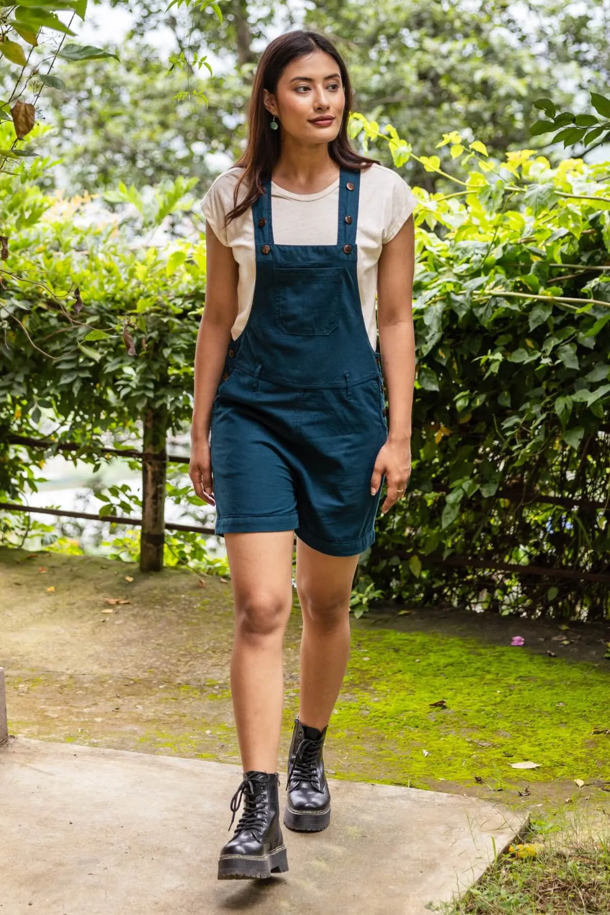 Short Traveller Overalls - Turquoise