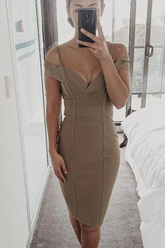 Sia Bandage Dress - Olive Green