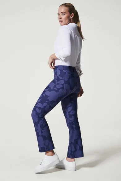 Spanx Sunshine Kick Flare Pant Floret Navy