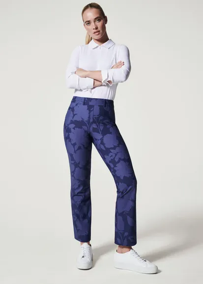 Spanx Sunshine Kick Flare Pant Floret Navy