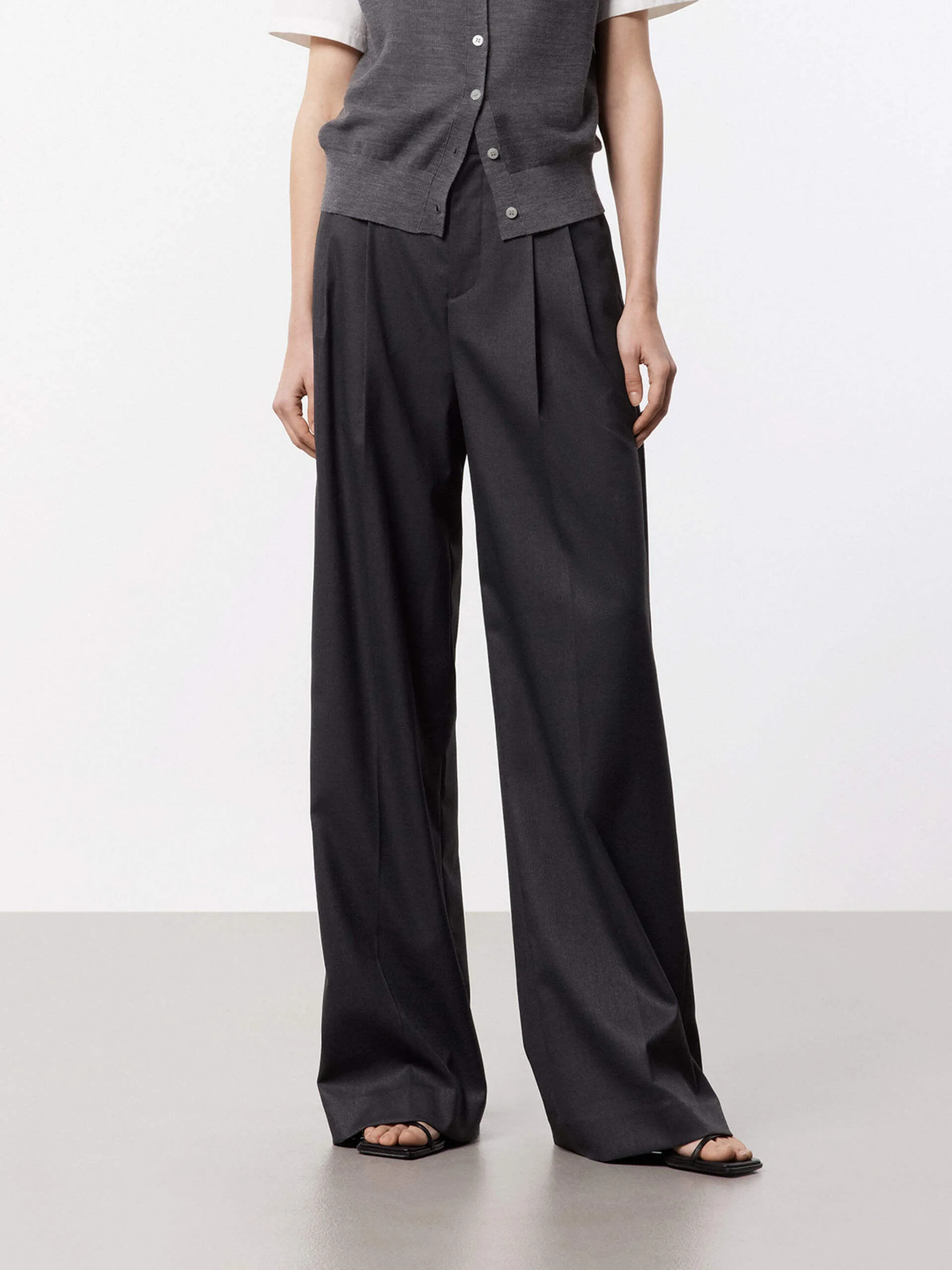 Straight Leg Tailored Pants