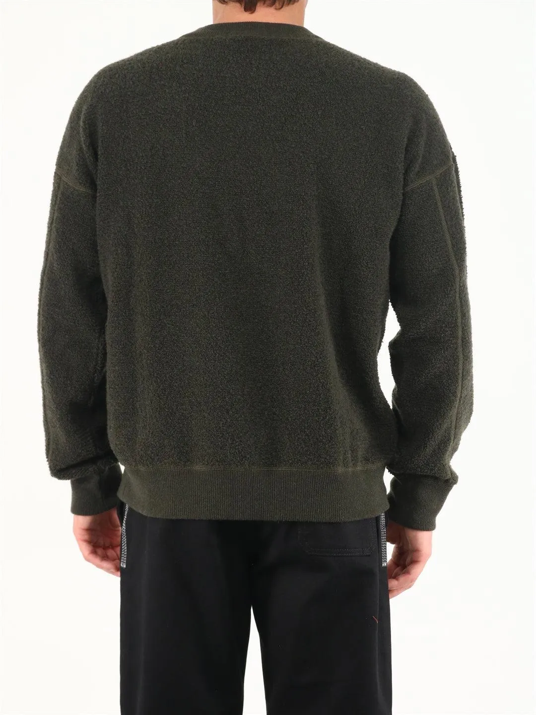 Ten C Military Green Reversible Sweater