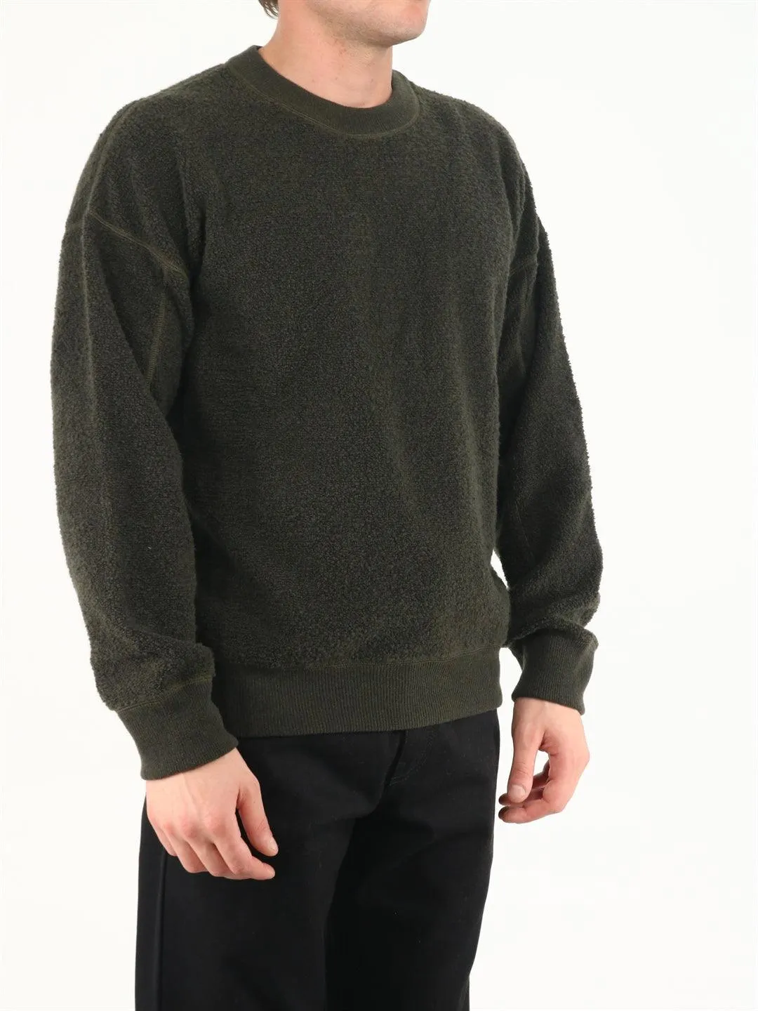 Ten C Military Green Reversible Sweater