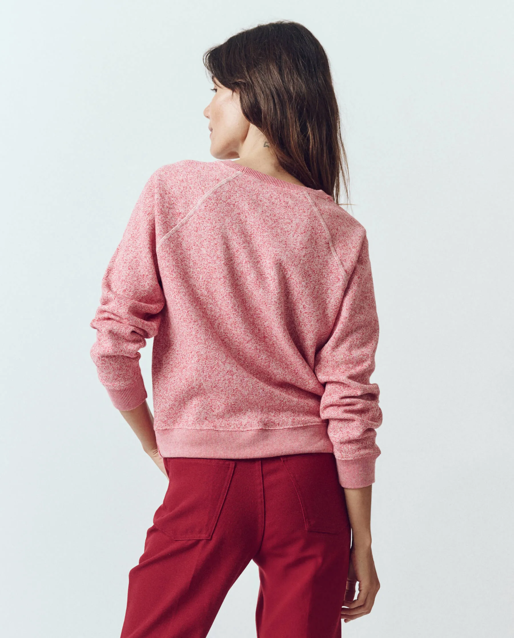 The Shrunken Sweatshirt. -- Heathered Bright Currant