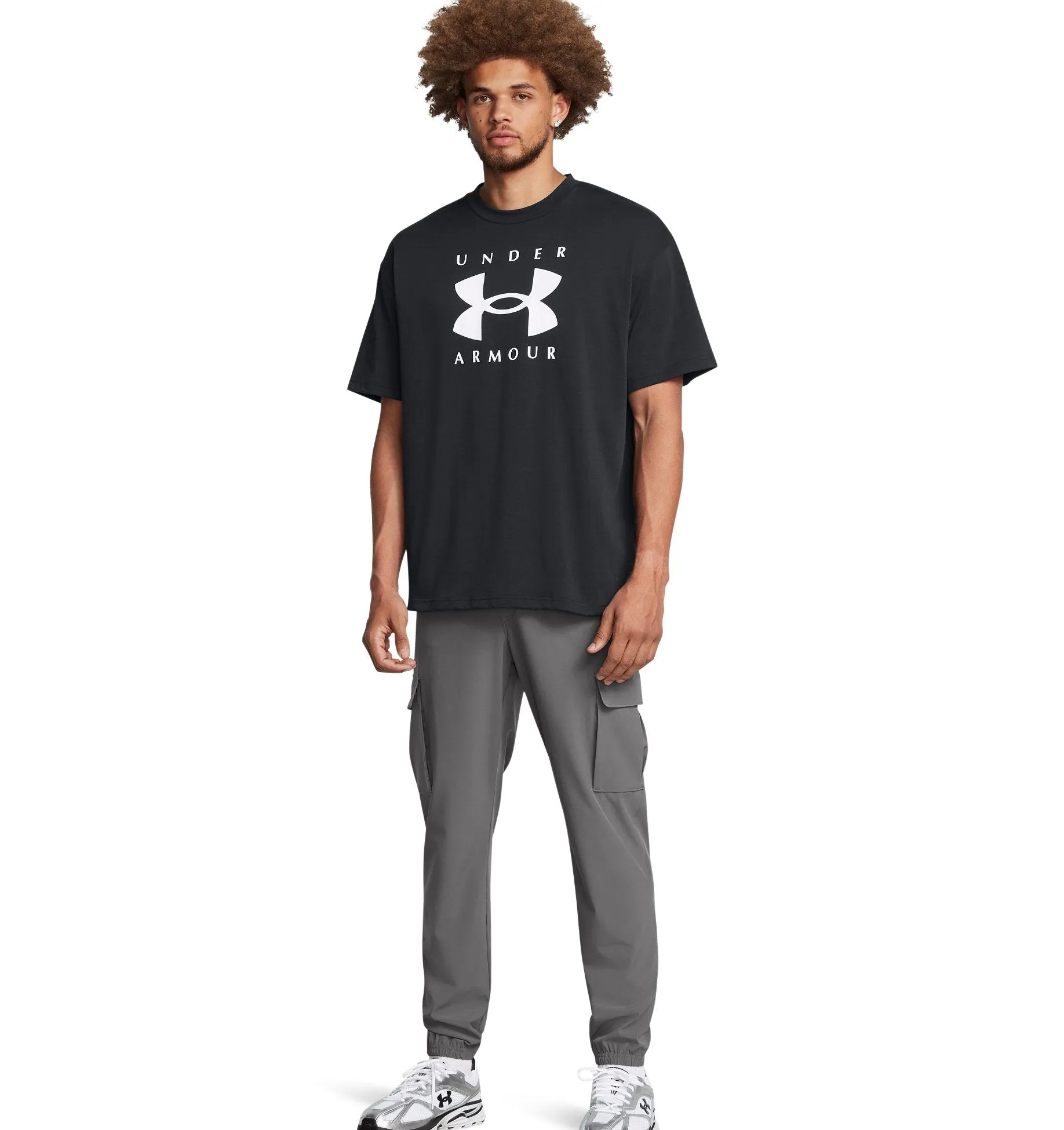 UNDER ARMOUR UA VIBE WOVEN CARGO PANTS 001 BLACK