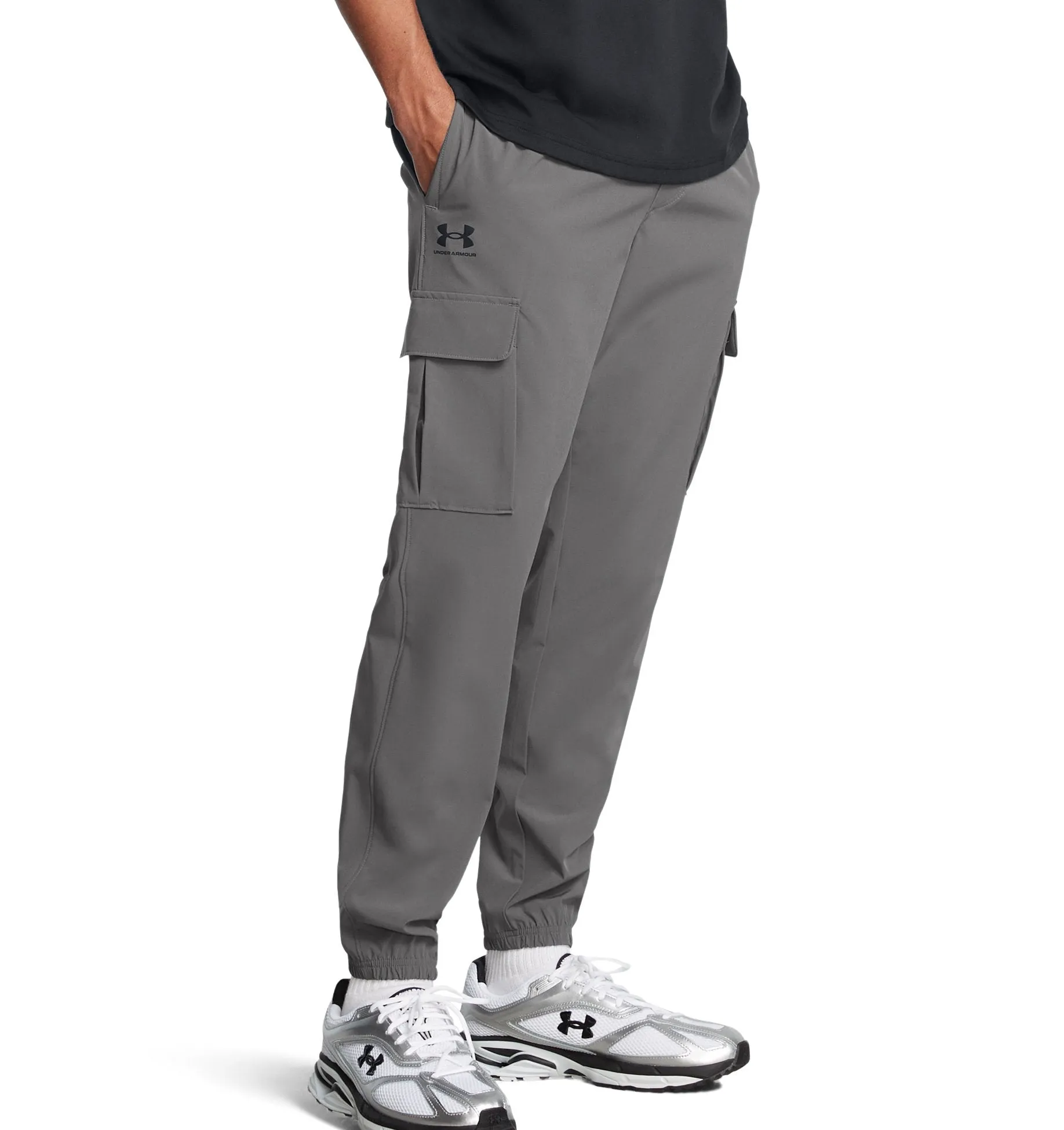 UNDER ARMOUR UA VIBE WOVEN CARGO PANTS 001 BLACK