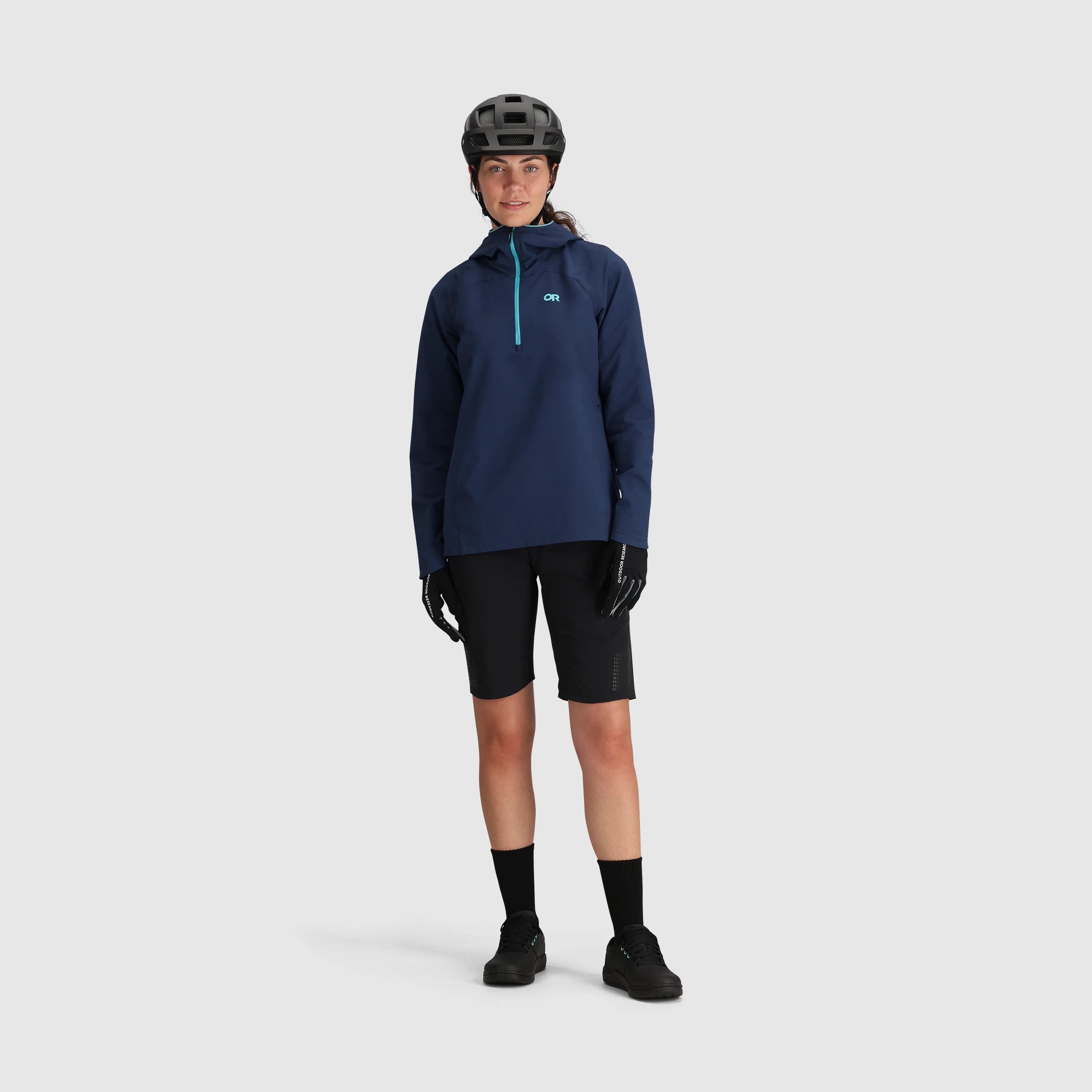 Women's Freewheel Half Zip Soft Shell MTB Hoodie